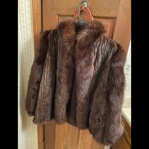 Vintage mink fur coat.